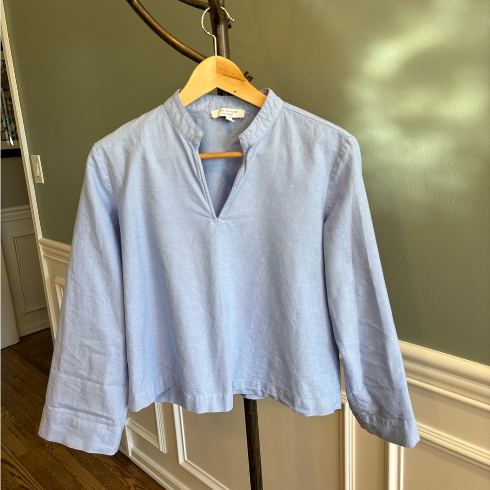 Ann Taylor Weekend popover shirt